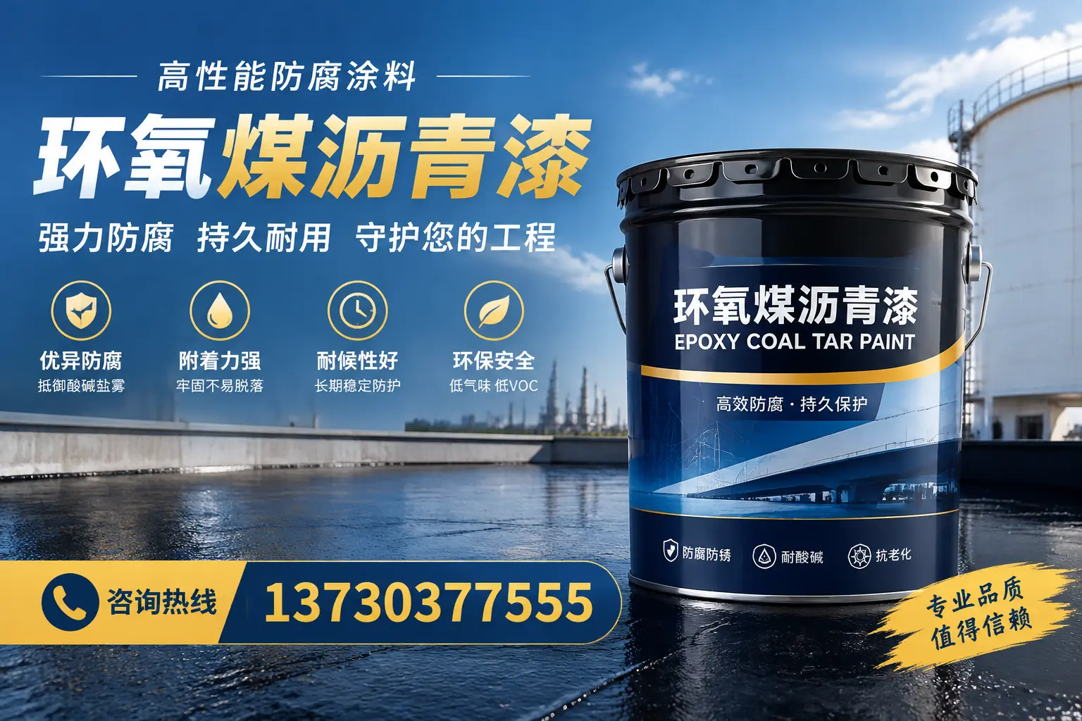 环氧煤沥青漆的耐久性分析，适合漯河的使用场景